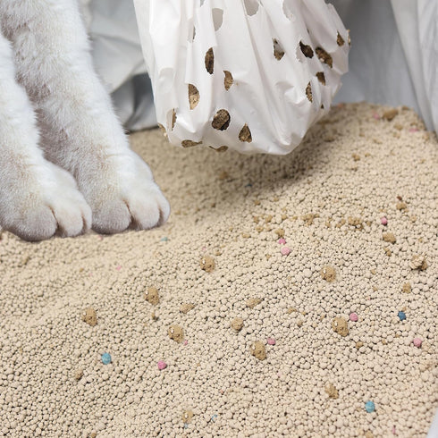 Sifting Cat Litter Box Liners Bags with Holes, Drawstring Scratch Resistant Waste, 1 Pack of 7, 36x18 Inch