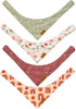 Remy+Roo Large Spring Bandanas - 4 Pack Rubi Set | Adjustable Polyester Fabric | Premium Durable Floral Dog Bandana