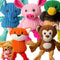Jalousie Plush Toys Assortment Value Bundle Puppy Pet Mutt Squeak Toy for
