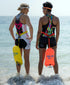New Wave Swim Buoy - Swim Safety Float and Drybag for Open Water Swimmers, PVC 15 Liter Yellow