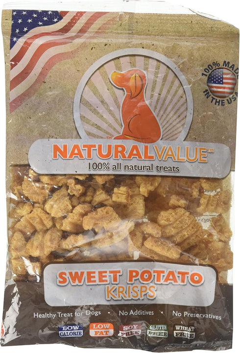 Loving Pets Natural Value Sweet Potato Krisp Dog Treat, 2.5 Ounces