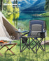450 lb, UGCB066Q01 SONGMICS Oversized Lumbar Support Camping Chair, Heavy-Duty Outdoor Folding Chair Comfortable