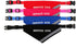 Doggie Stylz Service Dog Bandana XS Blue with Reflective Strip for Night Safety, Built-in Matching Collar