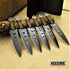 KCCEDGE BEST CUTLERY SOURCE Tactical Knife Survival Knife Hunting Knife 6pcs Fixed Blade Knife Set Razor Sharp Edge Camping Accessories Camping Gear Survival Kit Survival Gear Tactical Gear 52593 by KCCEDGE BEST CUTLERY SOURCE