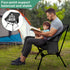 Howjoe Lightweight Camping Chairs with Adjustable Height, Portable Camping Chairs for Adults with Carry Bag and Side