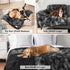 PetAmi Waterproof Dog Blanket - Queen Size Calming Pet Blanket, Sherpa Faux Fur, Soft Fluffy XL, 90x90 Tie-Dye Black