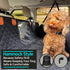 100% Hammock KULULU Dog Car Seat Cover for Back Seat, Waterproof Dog Car with Mesh Window, Scratchproof Truck Back Seat