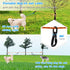 Dog Tie Out Cable for Camping, 50ft Reflective Overhead Trolley System for Dogs up to 300lbs, Portable Dog Runner