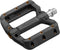 Funn Black Magic Plastic Flat Mountain Bike Pedal Set, Lightweight Wide Platform for MTB/BMX/Urban Riding
