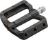 Funn Black Magic Plastic Flat Mountain Bike Pedal Set, Lightweight Wide Platform for MTB/BMX/Urban Riding