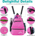 Himal Outdoors Tennis Backpack - Large Storage for 2 Rackets and Necessities, Suitable for All Ages