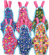 Pack of 2 Washable Reusable Female Dog Diapers with Suspenders, Stay On for Small Pet (XS: Waist 12" - 14", Pink