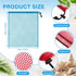 LEIFIDE 6 Pcs Diving Bag, Nylon Mesh Drawstring Bags for Snorkeling Swimming Gear