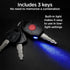 Schwinn 6 Feet x 15 mm Bike Cable Lock with Lighted Key, Security Level 3