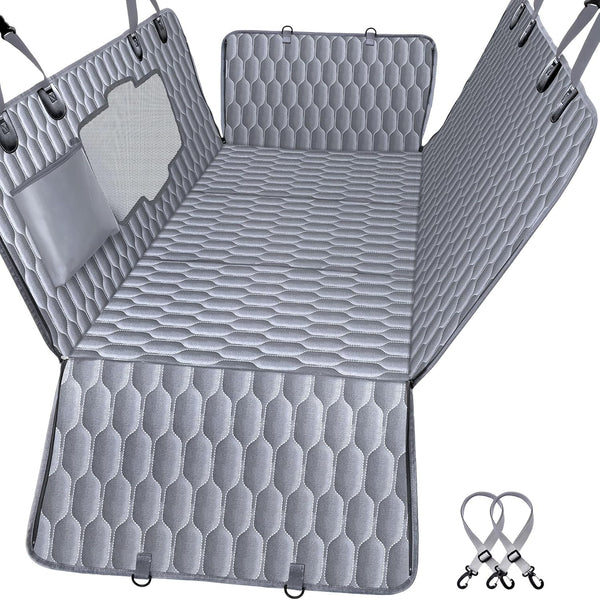 Chumajor Back Seat Extender for Dogs-Supports 400lb,Waterproof Dog Car Seat Cover Hard