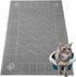 Motsamla Cat Litter Mat, Litter Trapping Mat Soft on Kitty Paws, 35" x