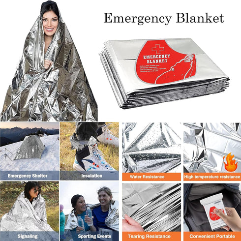 Survival Kit with Tactical Tools, Emergency Gear, Camping Gear - Useful Gift for Men