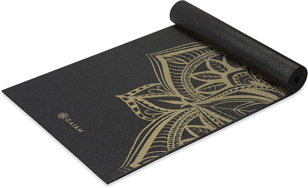Gaiam Yoga Mat - Premium 6mm Extra Thick Non-Slip Exercise & Fitness Mat for Yoga, Pilates & Floor Workouts (68"L x