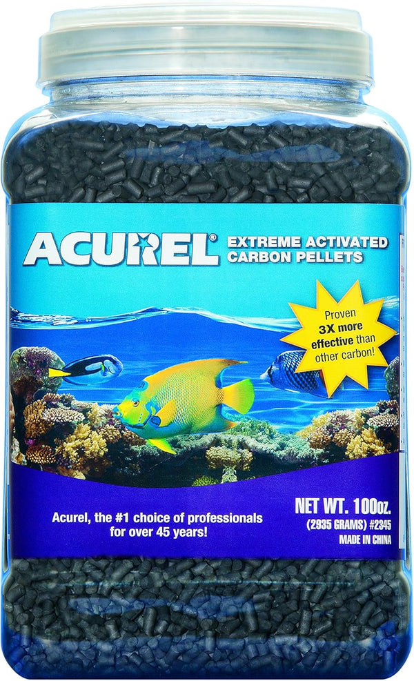 Acurel LLC Extreme Activated Carbon Pellets, 100-Ounce for Aquarium Filtration