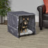 New World Small Dog Crate Cover, Light Gray Polyester Privacy Cover Fits Most 24-inch Crates