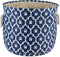 Bone Dry Pet Storage Collection, Nautical Blue Small Round Lattice Paw Print