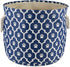 Bone Dry Pet Storage Collection, Nautical Blue Small Round Lattice Paw Print