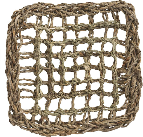 Super Bird Creations SB50001 Seagrass Mat, Cage Decor for Pet Enrichment and Boredom Relief, 7"x7"