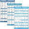 QuickFit 3 Pack Workout Charts, Dumbbell Workouts + Bodyweight Exercises + Stretching Routine Posters