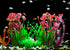 MyLifeUNIT 2 Pack Aquarium Plants, Tall Plastic Fish Tank Decorations, 15.75 Inches (Pink)