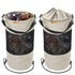 24x14 inches Portable Mesh Trash Bag for Boats, Kayaks, and Campers - (Beige)