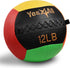 Yes4All Wall Ball, Soft Leather Weighted Medicine Ball for Dynamic Multifunctional Exercise, 6lbs - 30lbs