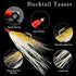 Shaddock Fishing 5 Bucktail Teasers with Hook Saltwater, Fishing Teaser Lures Flounder Rig Fishing Jig Hooks Colors