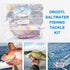 OROOTL Saltwater Fishing Tackle Kit, 212pcs Ocean Fishing Tackle Box with Rigs Hooks Lures Jig Spoons