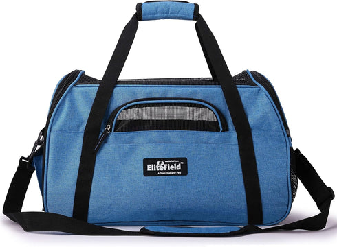 EliteField (3 21" 12" 13" Soft Pet Carrier Year Warranty, Airline Approved) Soft Sided Dog Puppy Cat Carrier Travel Bag