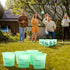 ropoda Giant Yard Pong,Yard Games with Durable Buckets and Balls - Choose Red Large, XL, or Green - Glow in the Dark
