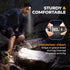 Foxelli USB-C Rechargeable LED Headlamp - Super Bright Lightweight Head Lamp for Running, Camping, Hiking