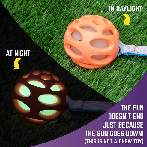 Chew King Ball Launcher with 2.5" Balls, 3" Balls, Medley 3pk/2.75", and Float and Glow Flyers