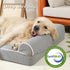Orthopedic Dog Bed for Large Dogs - Waterproof Egg Crate Foam Pet Bed Mat with Removable Washable Cover, Non-Slip