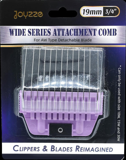 A Series Wide 19mm 3/4" Metal Comb, Professional Dog Grooming Blades for Smooth Coat, Compatible with A Series Clippers