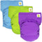 Pet Magasin Reusable Washable Dog Diapers (Pack of 3), Highly Absorbent with Strong & Flexible Closure, Solid, X-Small