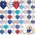 Sanwuta 48 Pcs 4th of July Dog Bandanas for Pets Dog Bandanas