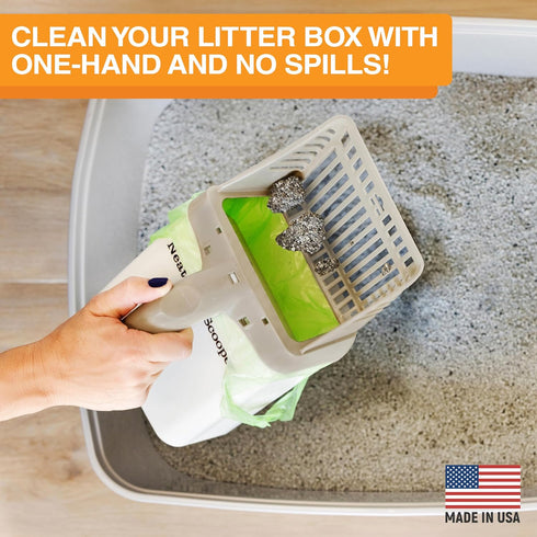 60 Neater Pet Brands Neater Scooper Standard Cat Litter Scoop, Refill Bags Mess-Free Cat Litter Scooper with Bag
