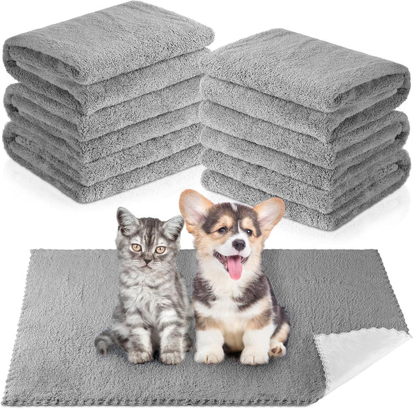 12 Pcs Washable Pee Pads, Reusable Dog Training Pads, Waterproof Puppy Pads Bulk, Small Dog Bed Pads (18 x 24 Inch,
