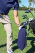 Magnetic Golf Towels with Clip & Ultra Strong Magnet, Waffle Weave Microfiber Towel for Golf Bags & Carts, Navy
