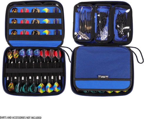 15 Set, USA Gear XL Semi Hard Shell Dart Case - Protective Case for Piece Dart Tips, Flights and Shafts, and more