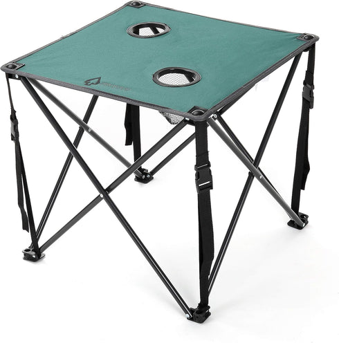26 (66cm) 2 600D ARROWHEAD OUTDOOR Portable Camping Folding Table, Cup Holders, Square, Carrying Case, Steel Frame