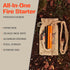 Prepared4X Fire Starter Survival Tool - All-in-One Flint and Steel Kit with 36" Waterproof Tinder Wick Rope