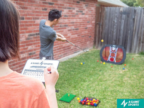 Golf Chipping Net, Pop Up with Mat, Indoor/Outdoor Golf Practice Nets for Chipping Accuracy