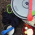 humangear GoBites Click | Portable & Convertible Travel Utensils | Collapsible Fork and Spoon for Camping