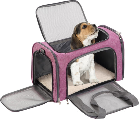 Mr. Pen Pet Carrier, Pink Soft Cat and Dog Travel Carrier Bag for Pets